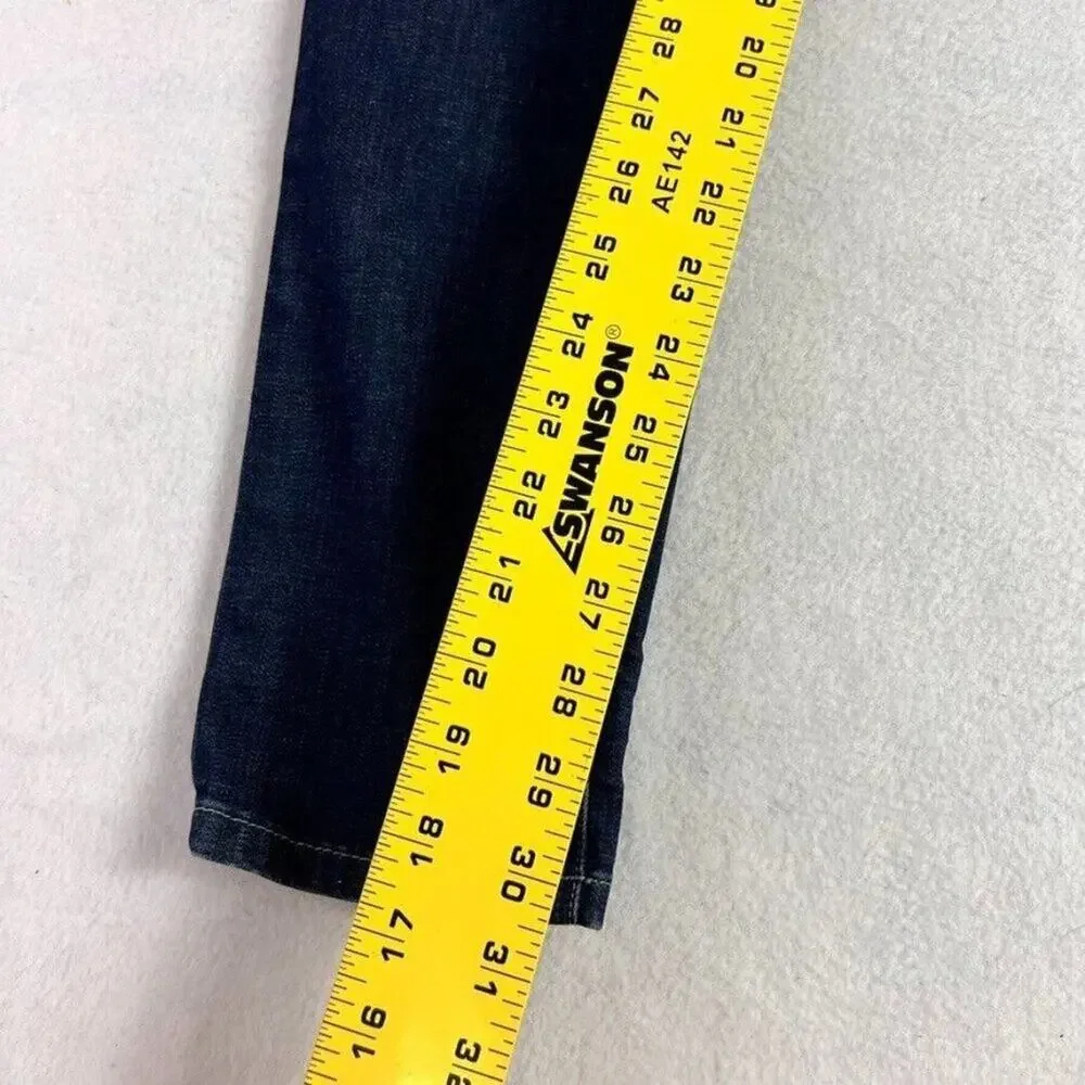 Eileen Fisher Jeans Womens 8 Blue Organic Cotton Stretch Skinny Trendy Minimal